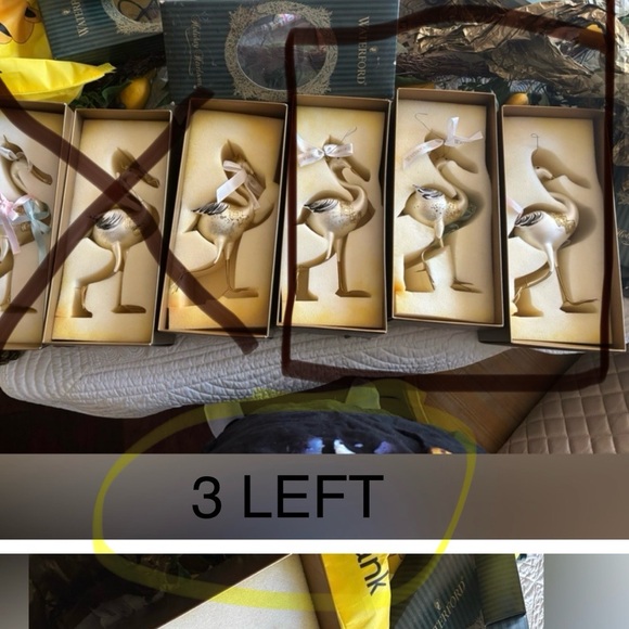 Set of 3 Waterford Heirloom Storks - Picture 1 of 10